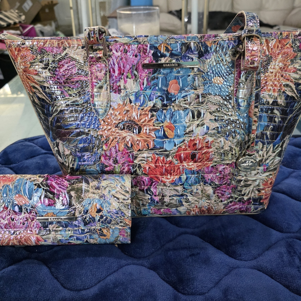 Brahmin Multicolor Women's Bag and Wallet Set